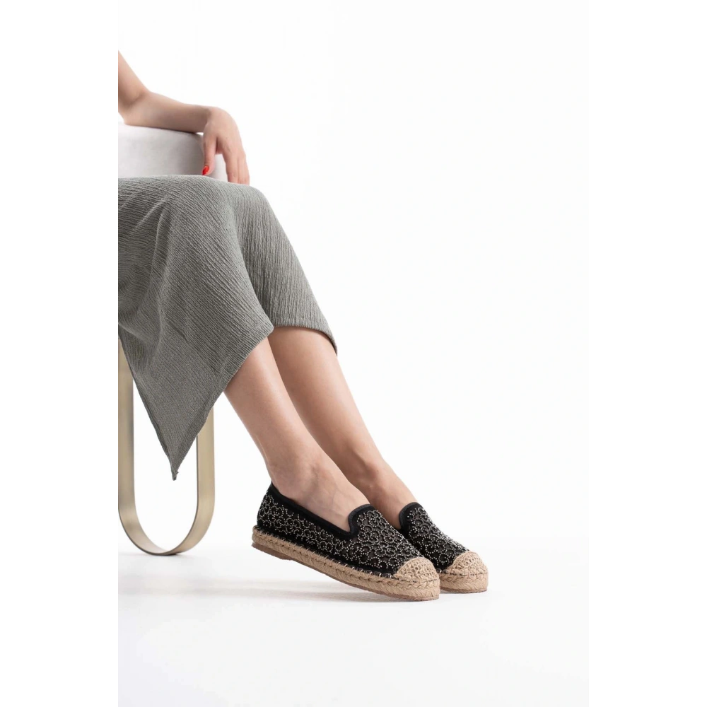 Dune Kadın Siyah Espadril Ayakkabı