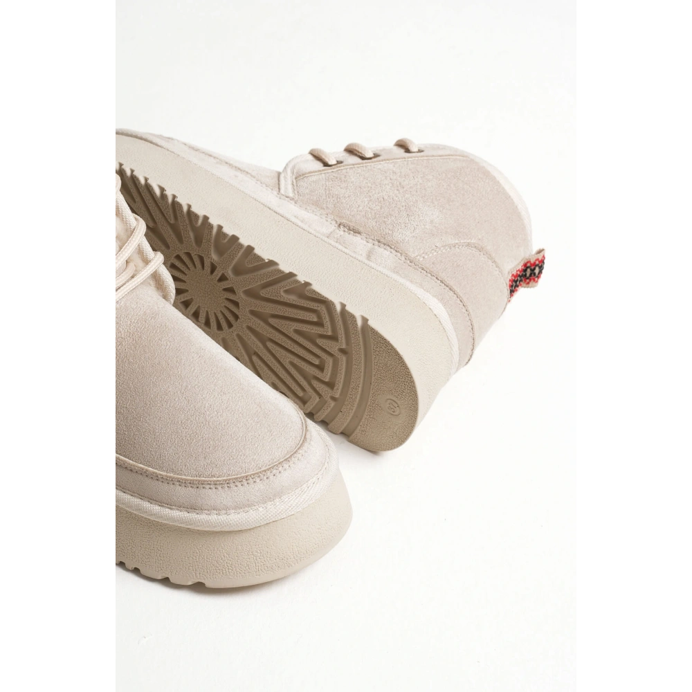 Elena Kadın Bej Kışlık İçi Kürklü Kalın Taban Bot