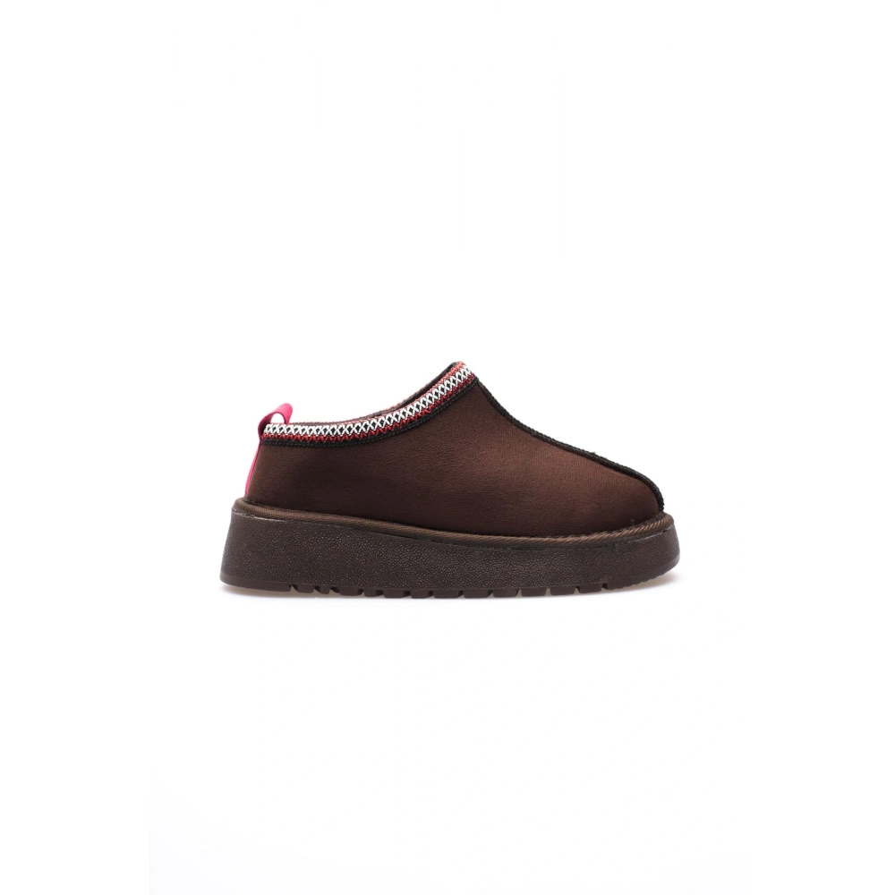 Kadın Acı Kahve Kışlık Kürklü Terlik TR14MK01E