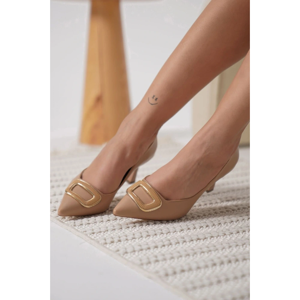 Kadın Nude Topuklu Ayakkabı TR12MS07D