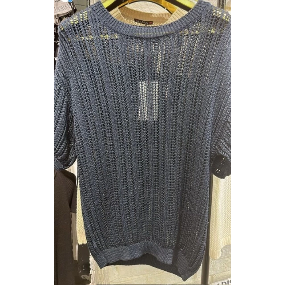 Erkek Lacivert Triko T-shirt