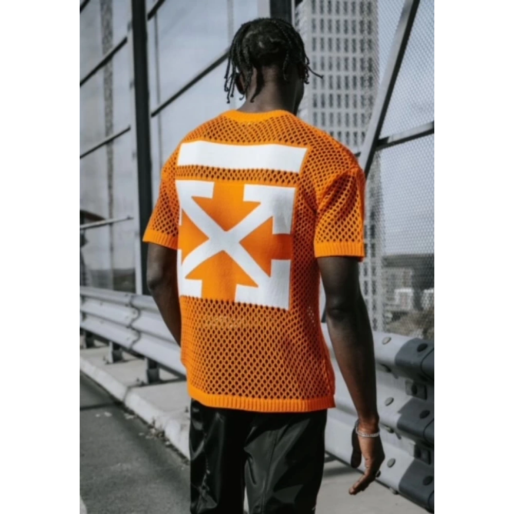 Erkek Turuncu File T-shirt