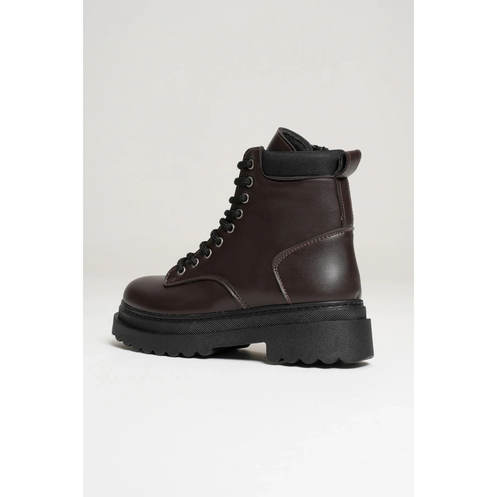 Fiora Özel Tasarım Kadın Kışlık Kalın Tabanlı Acı Kahve Bot