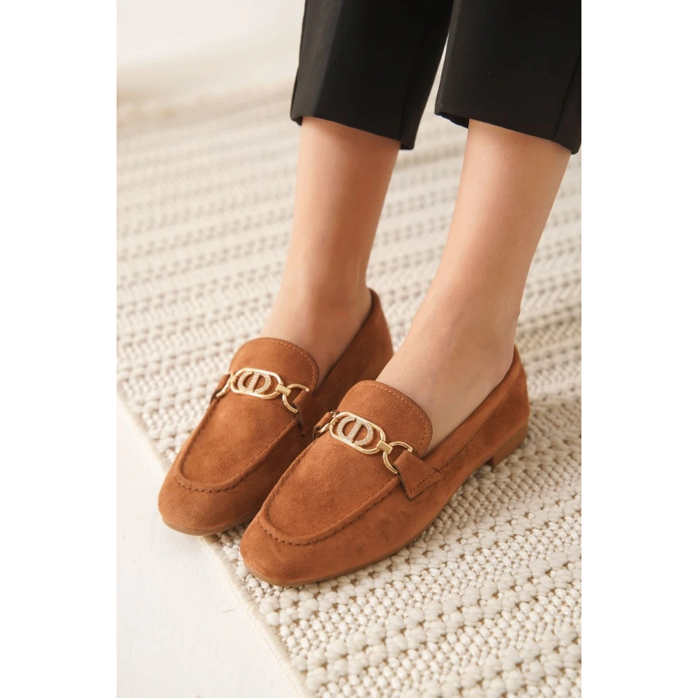 Hera Kadın Süet Taba Günlük Ayakkabı