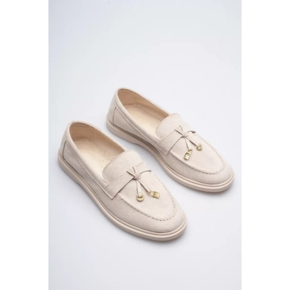 Kadın Bej Günlük Süet Ayakkabı TR27MS10B