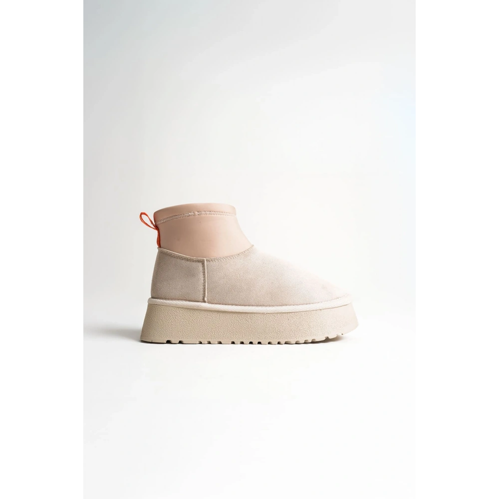 Kadın Bej Kışlık İçi Kürklü Kalın Taban Bot TR04MK04B