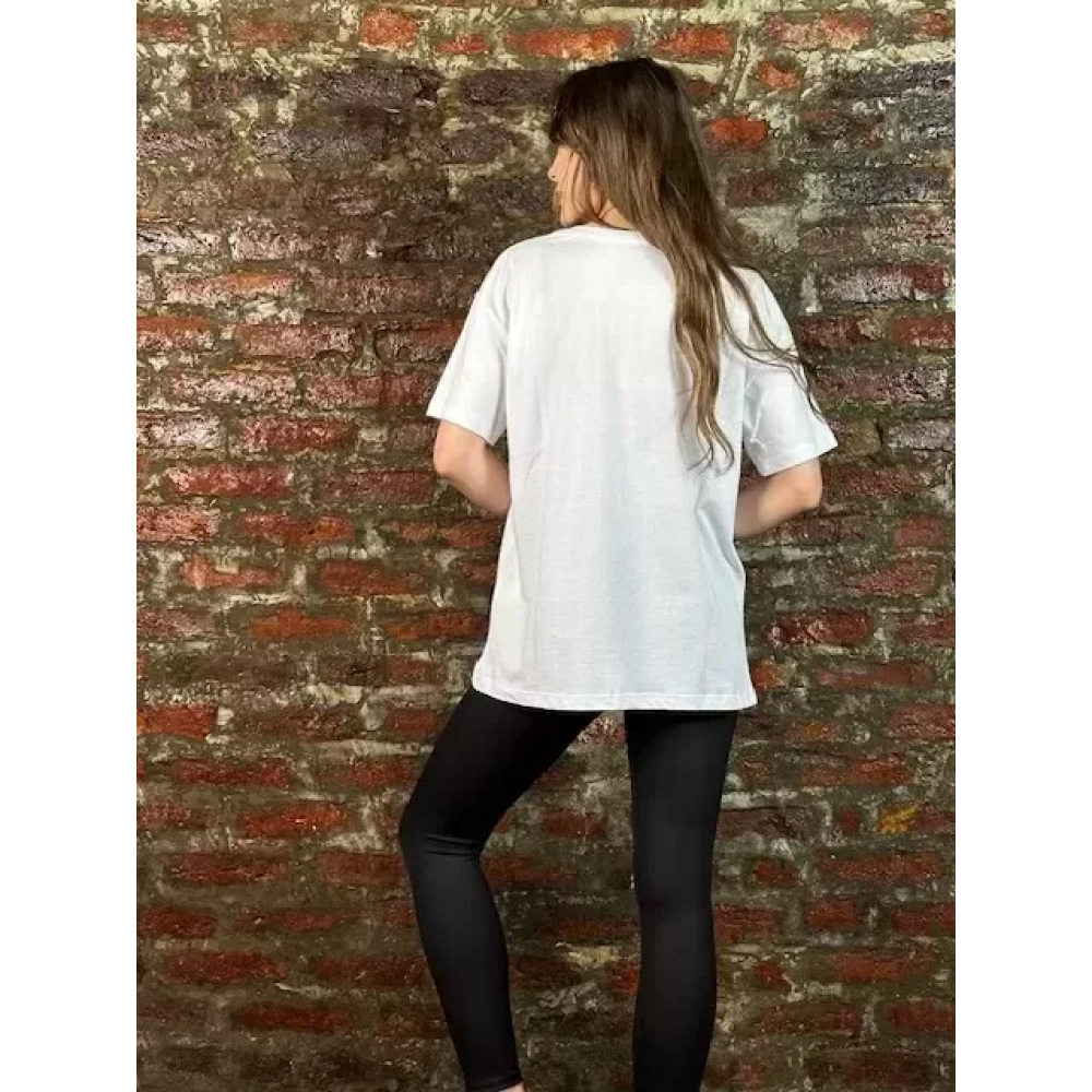 Kadın Beyaz Off Yazılı Tshirt