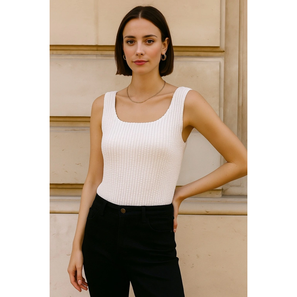 Kadın Beyaz Spor Crop Büstiyer