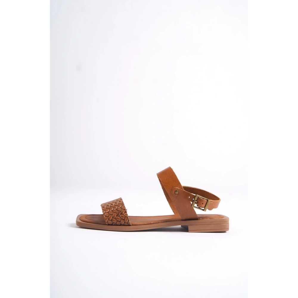 Kadın Hakiki Deri Taba Sandalet