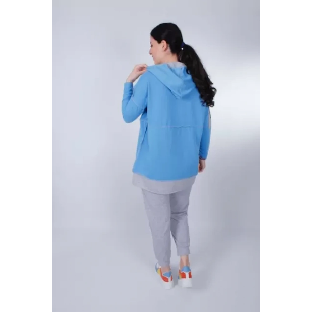 Kadın Mavi-Gri Eşofman Takımı