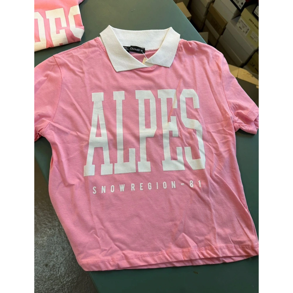 Kadın Pembe Yazılı Tshirt