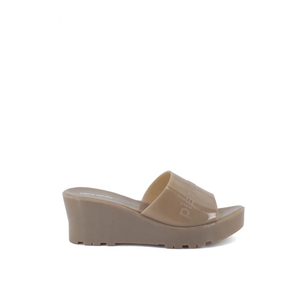 Kadın Pierre Cardin Bej Dolgu Topuk Terlik