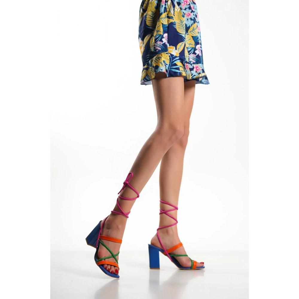 Kadın Pierre Cardin Renkli Bağlamalı Sandalet