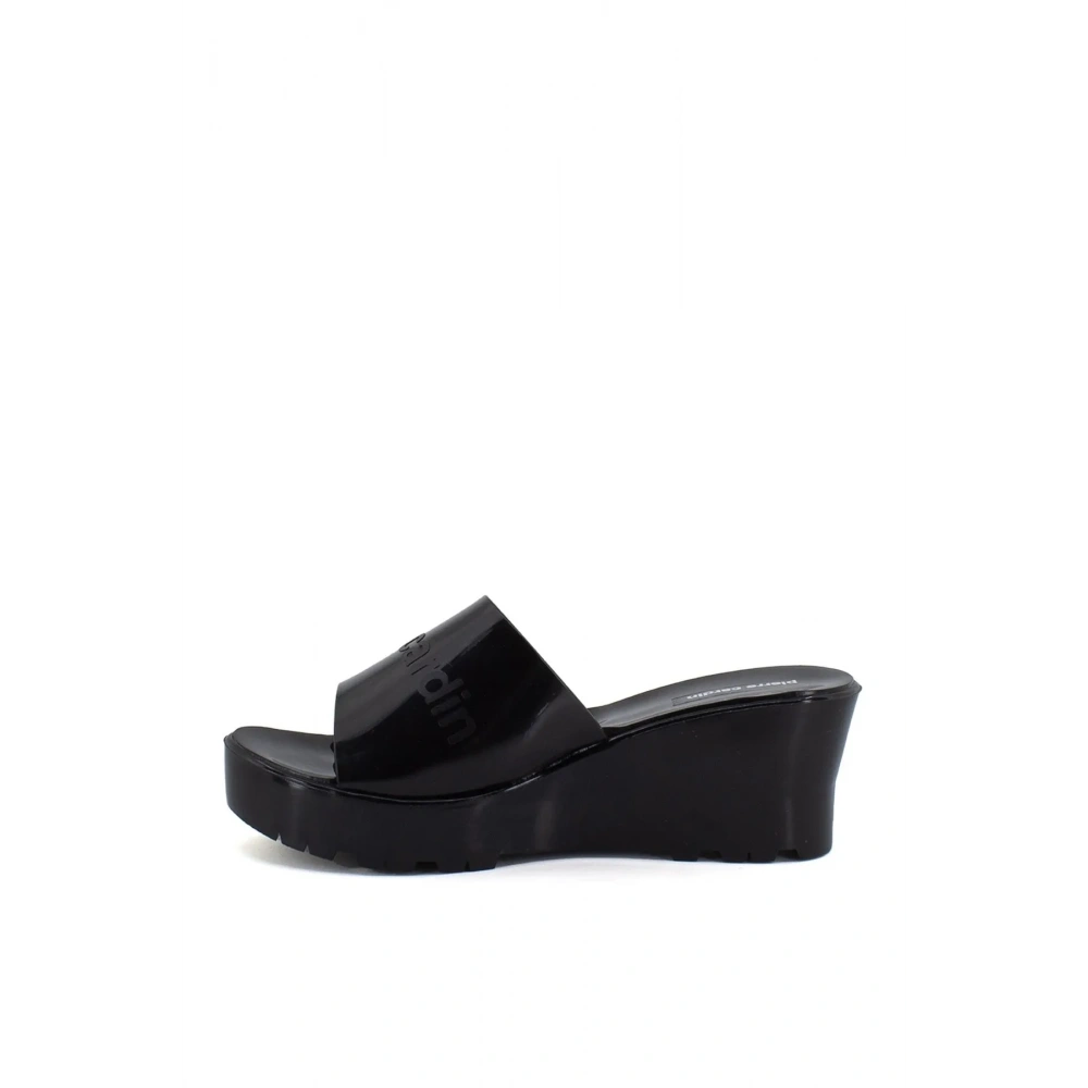 Kadın Pierre Cardin Siyah Dolgu Topuk Terlik