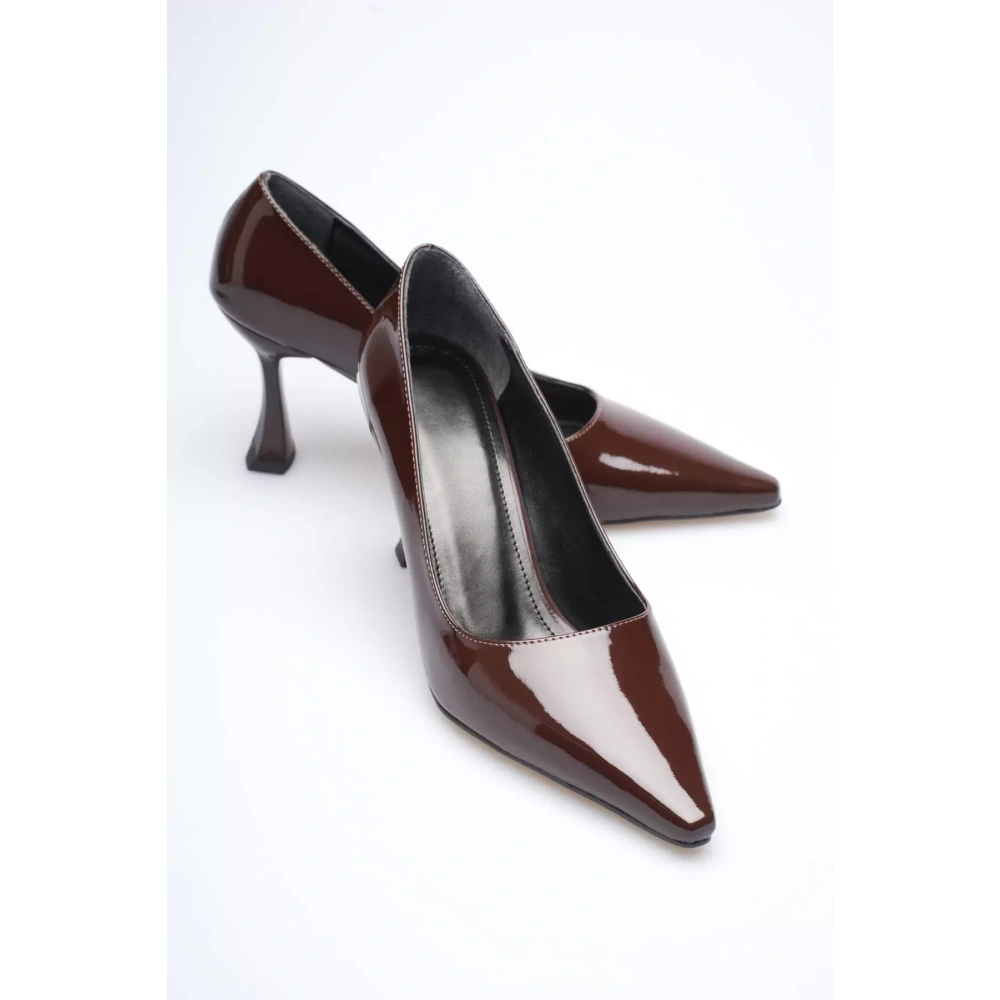 Kadın Rugan Acı Kahve Stiletto TR08MS27M
