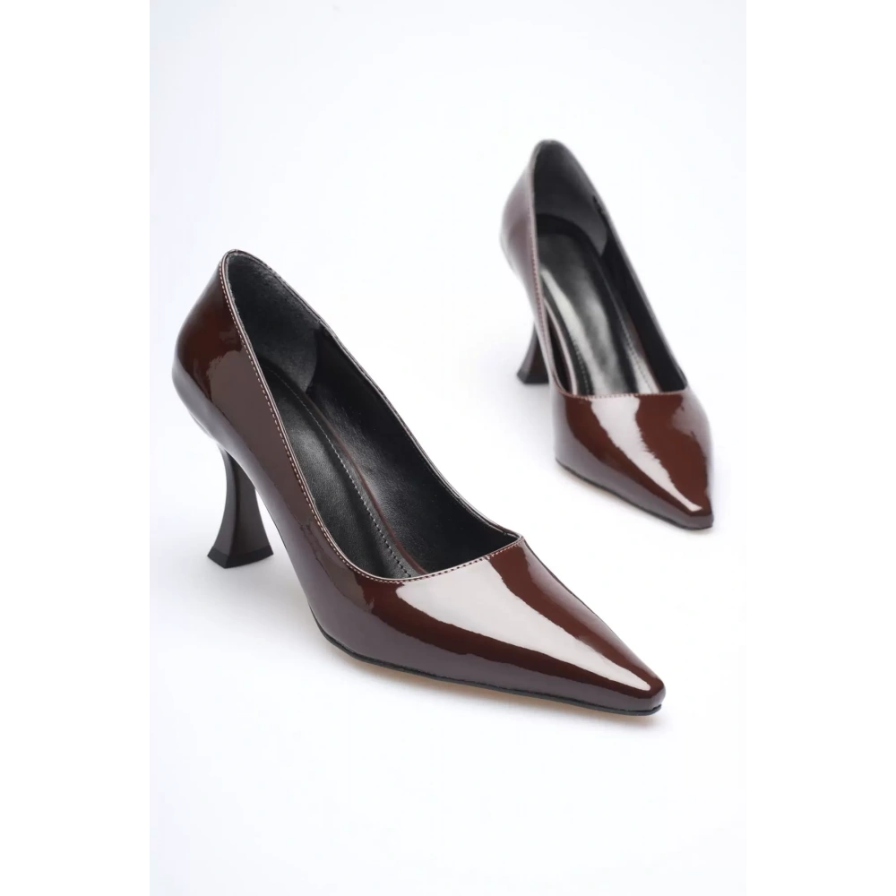 Kadın Rugan Acı Kahve Stiletto TR08MS27M