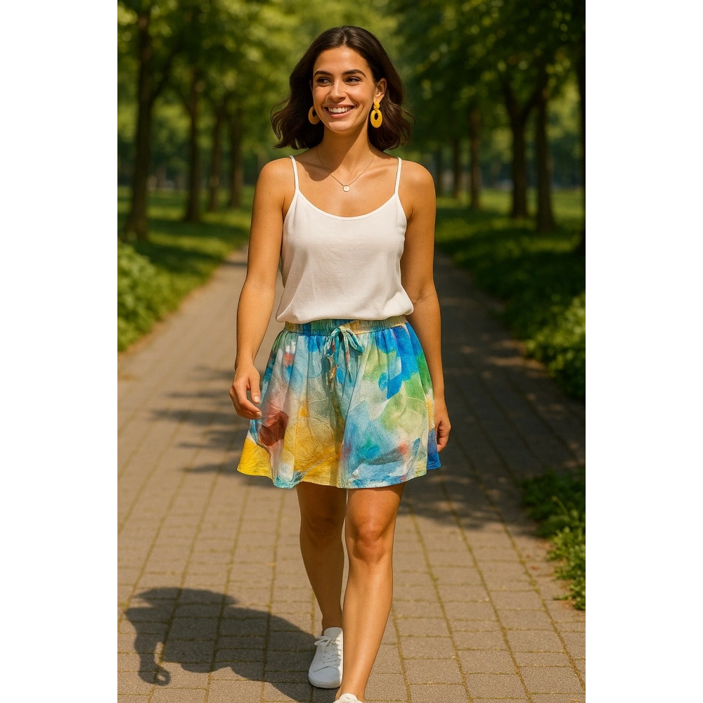 Kadın Çok Renkli Şort Etek