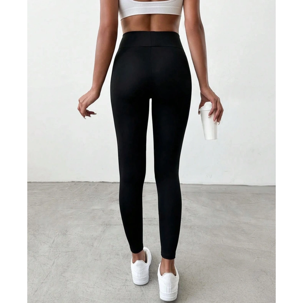 Kadın Siyah İçi Şardonlu Tayt