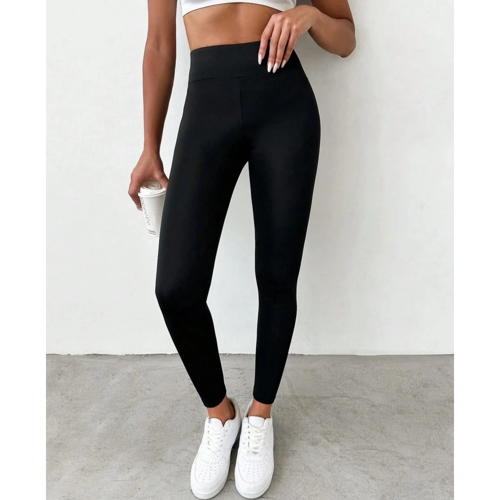 Kadın Siyah İçi Şardonlu Tayt