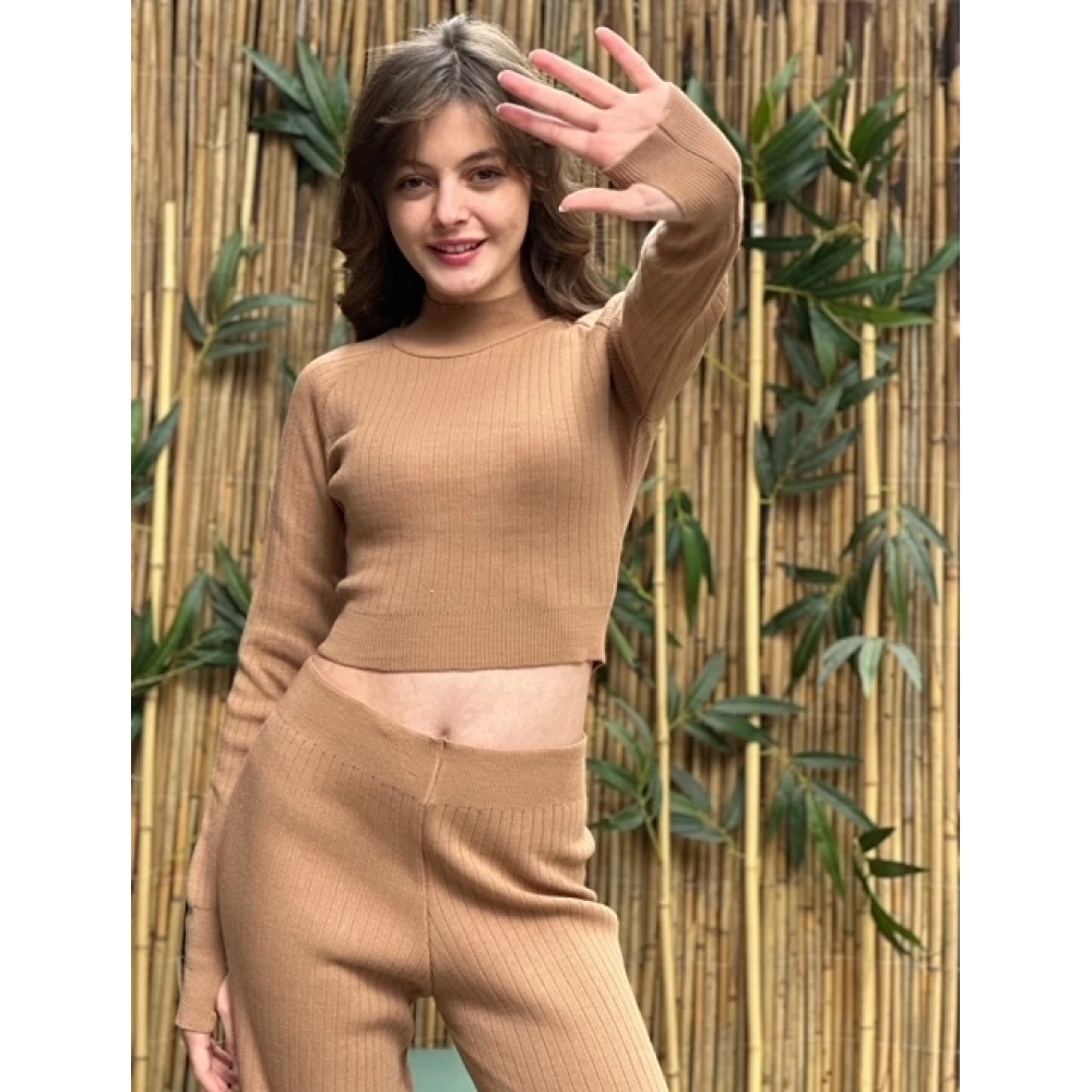 Kadın Taba Triko Takım