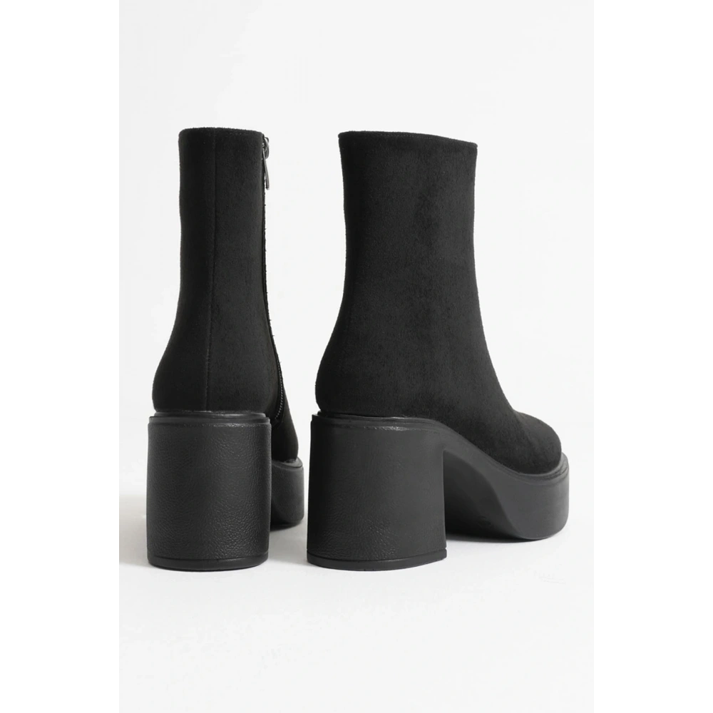 Keti Kadın Siyah Süet Topuklu Bot