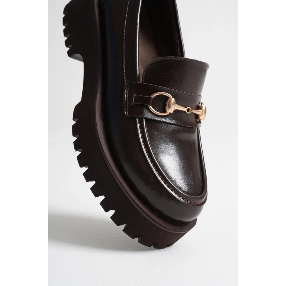 Toka Detaylı Acı Kahve Günlük Loafer Ayakkabı TR10MS04B