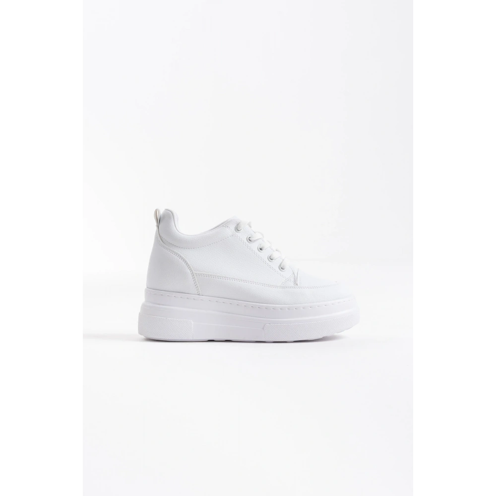 Lauren Kadın Gizli Topuk Mat Beyaz Spor Ayakkabı