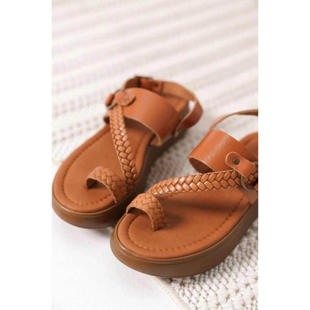 Taba Hakiki Deri Sandalet TR31MY64C