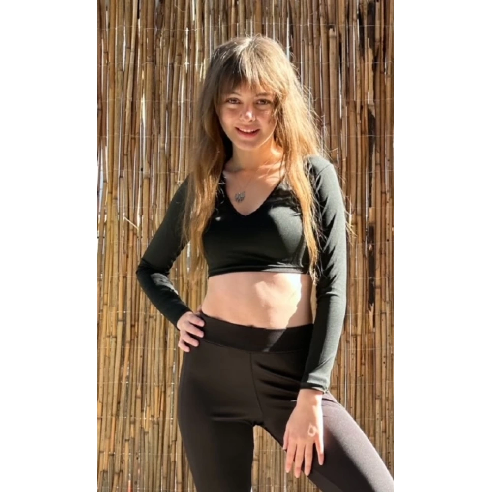 Kadın Siyah Uzun Kollu Büstiyer