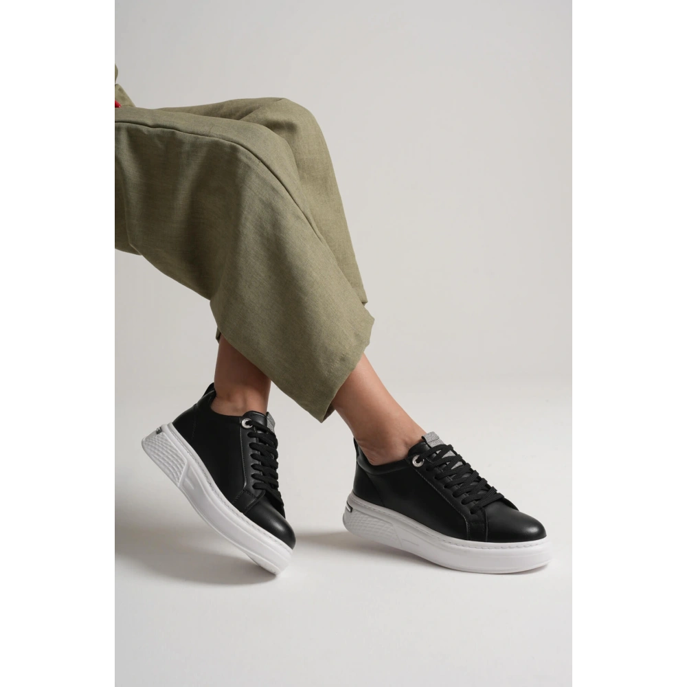 Liza Kadın Şık Günlük Siyah Sneaker