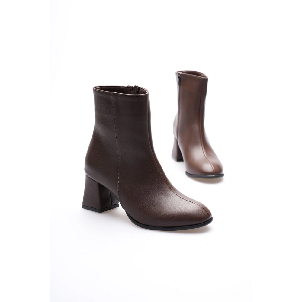 Lucinda Kadın Kışlık Acı Kahve Kalın Topuklu Bot