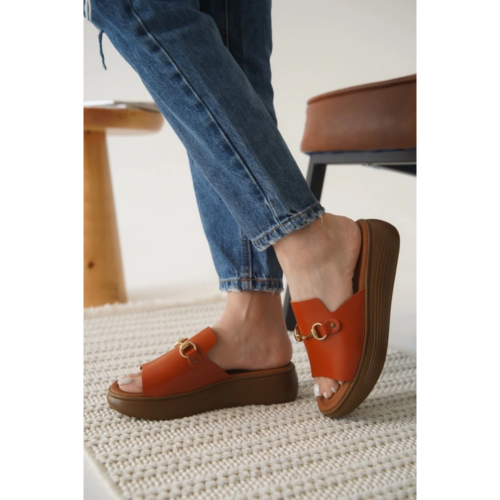 Nelly Kiremit Hakiki Deri Terlik