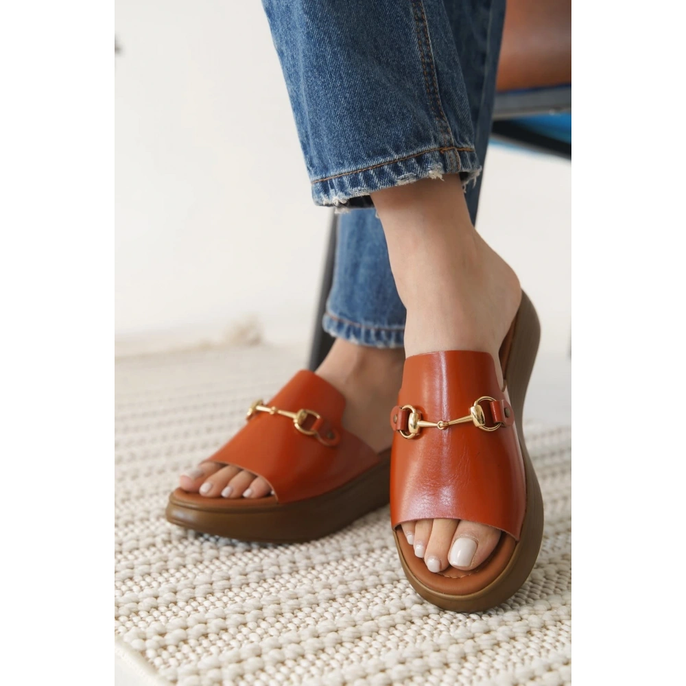 Nelly Kiremit Hakiki Deri Terlik