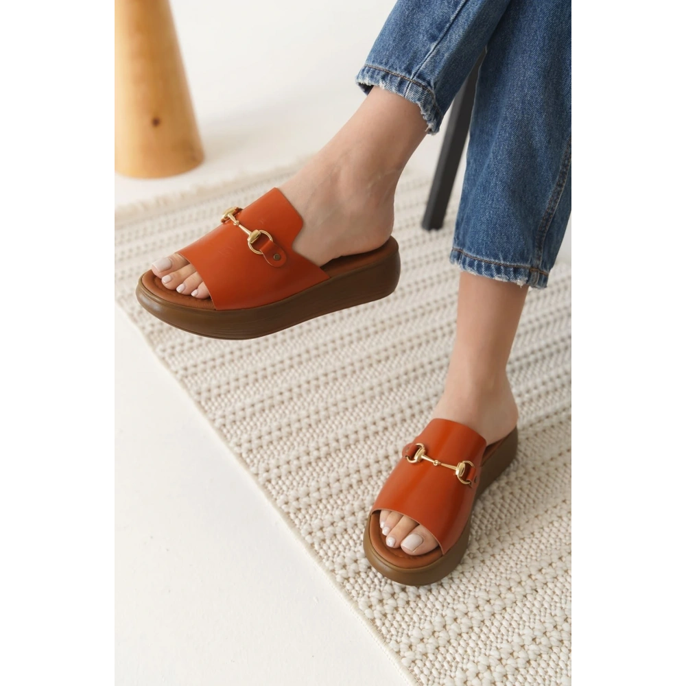 Nelly Kiremit Hakiki Deri Terlik