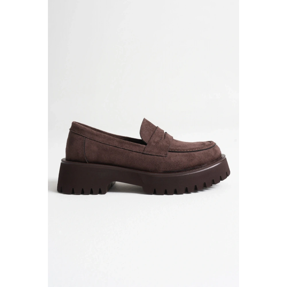 Noir Kadın Günlük Süet Acı Kahve Ayakkabı