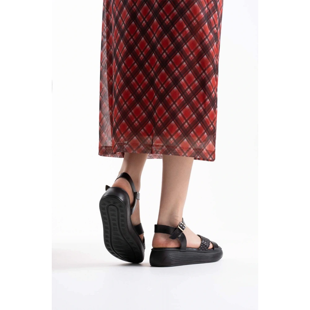 Orwell Siyah Hakiki Deri Sandalet