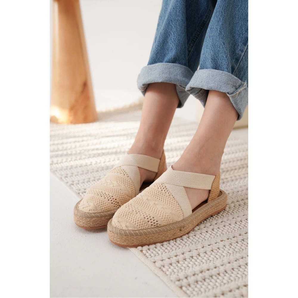 Rosa Kadın Bej Espadril Ayakkabı