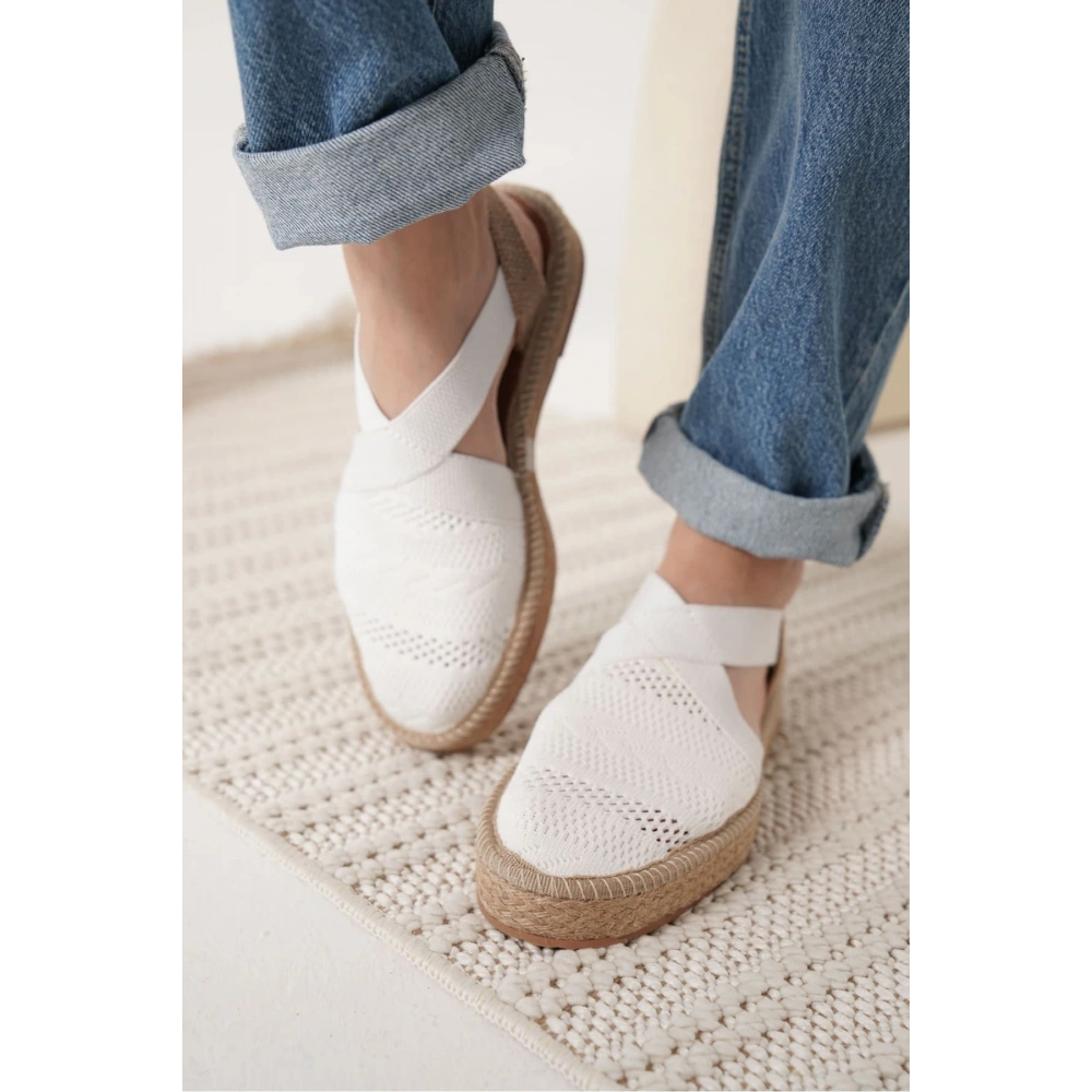 Rosa Kadın Beyaz Espadril Ayakkabı