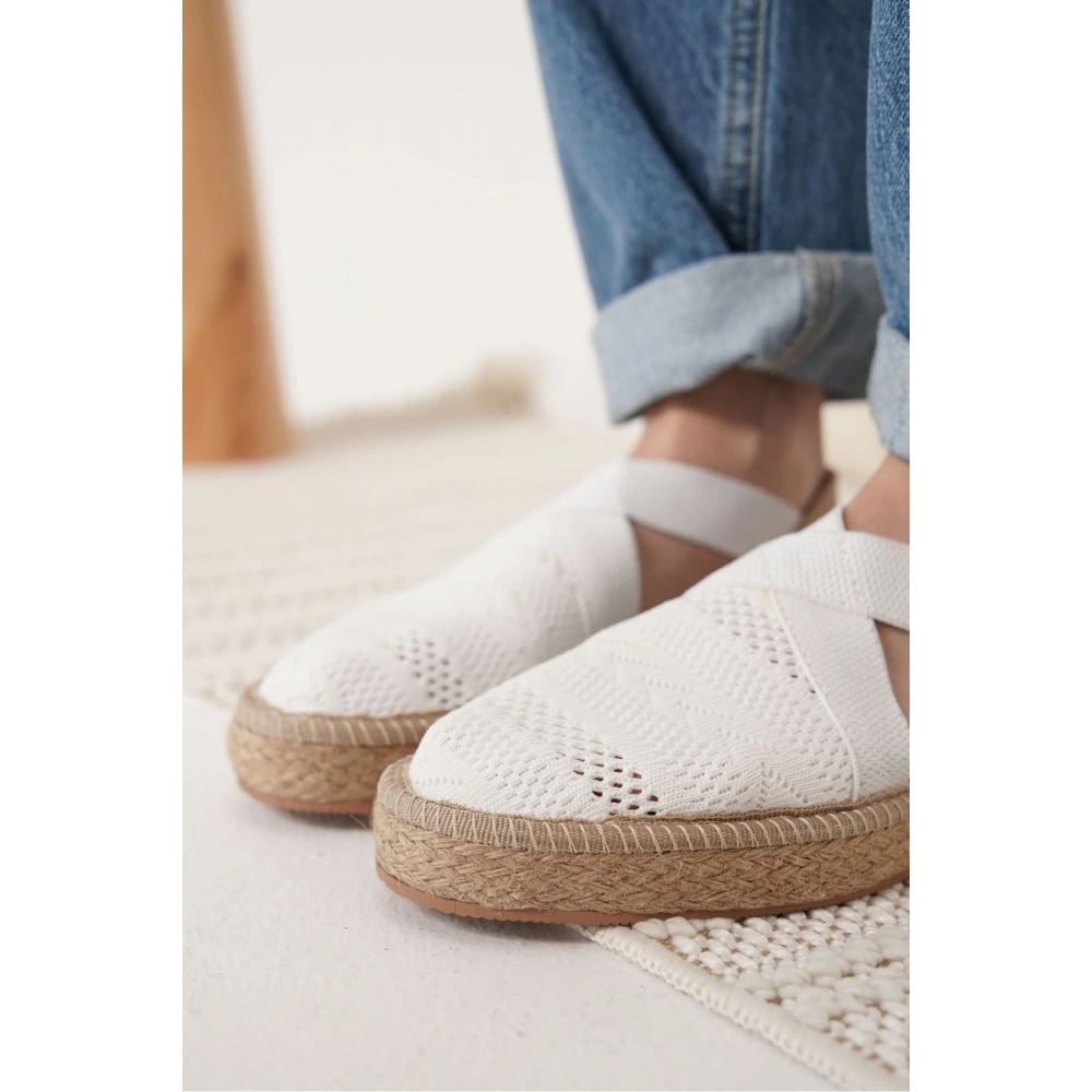Rosa Kadın Beyaz Espadril Ayakkabı