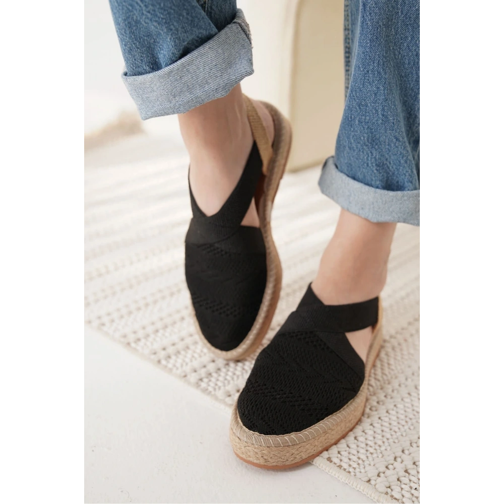 Rosa Kadın Siyah Espadril Ayakkabı