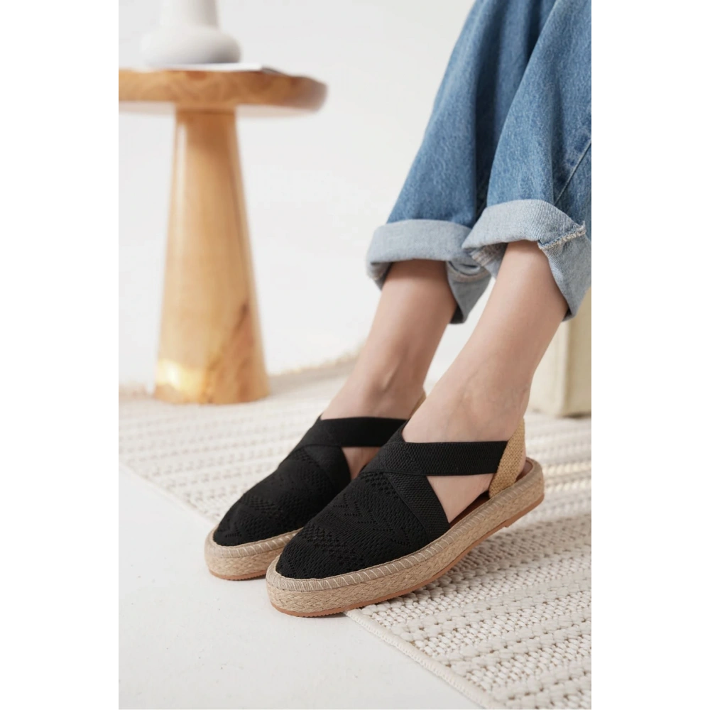 Rosa Kadın Siyah Espadril Ayakkabı