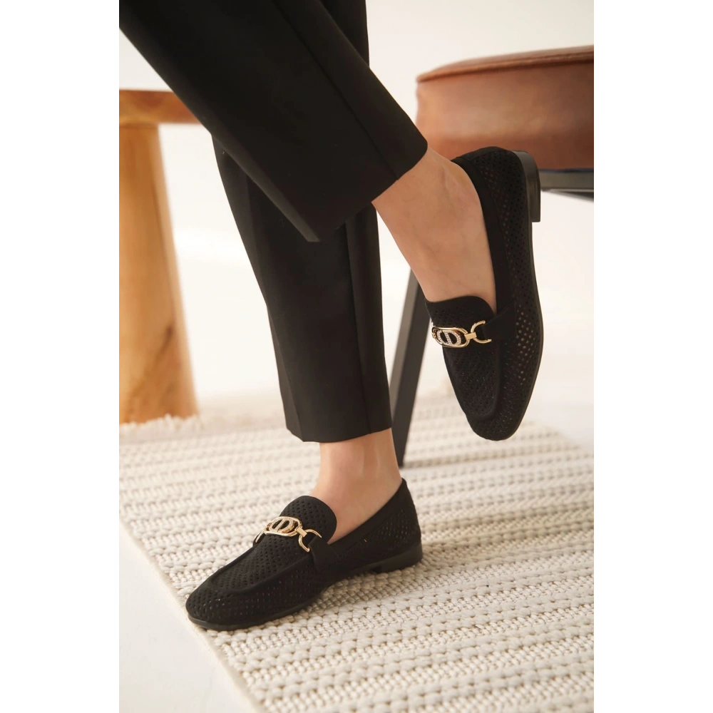 Sally Kadın Siyah Toka Detaylı Ayakkabı