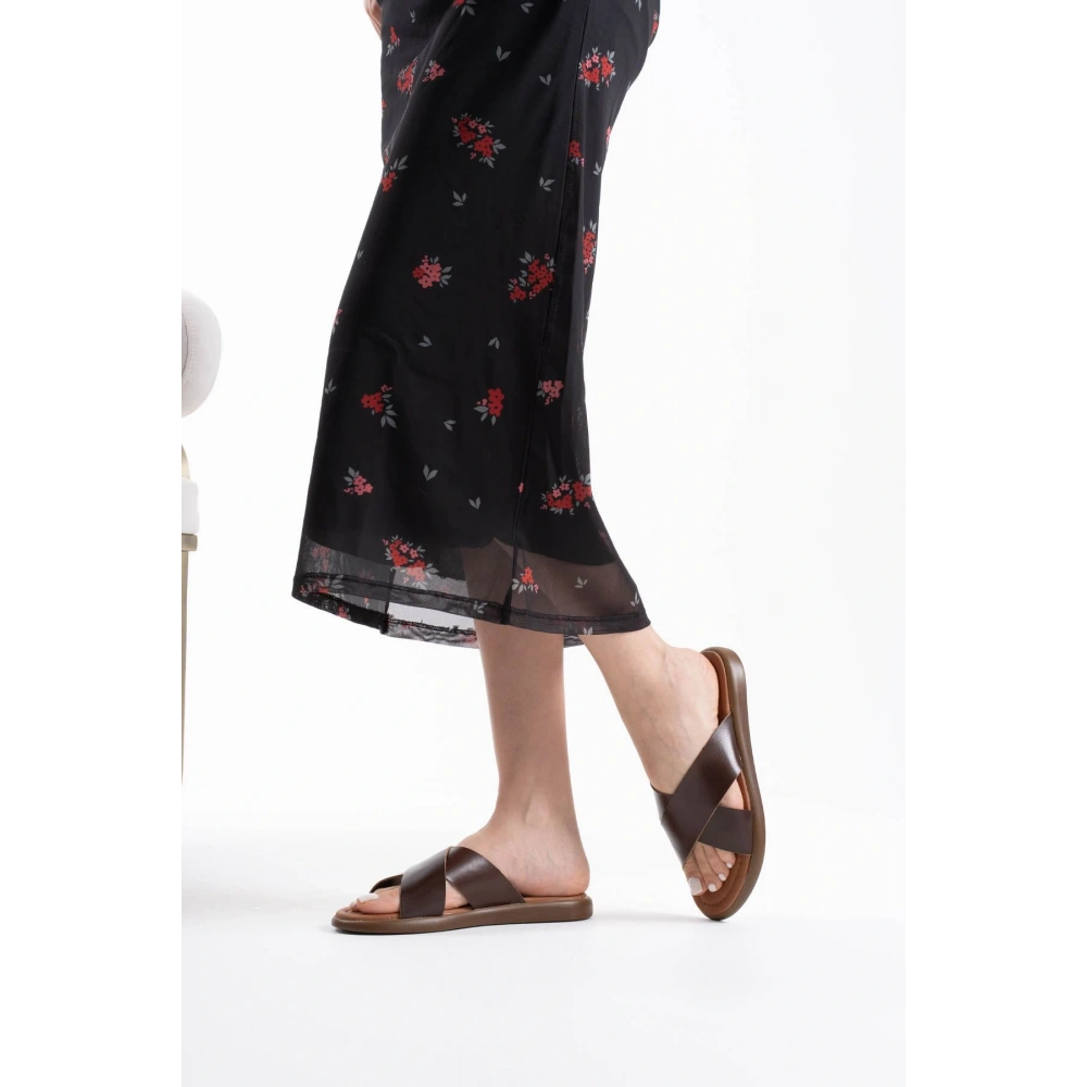 Weasley Acı Kahve Hakiki Deri Terlik