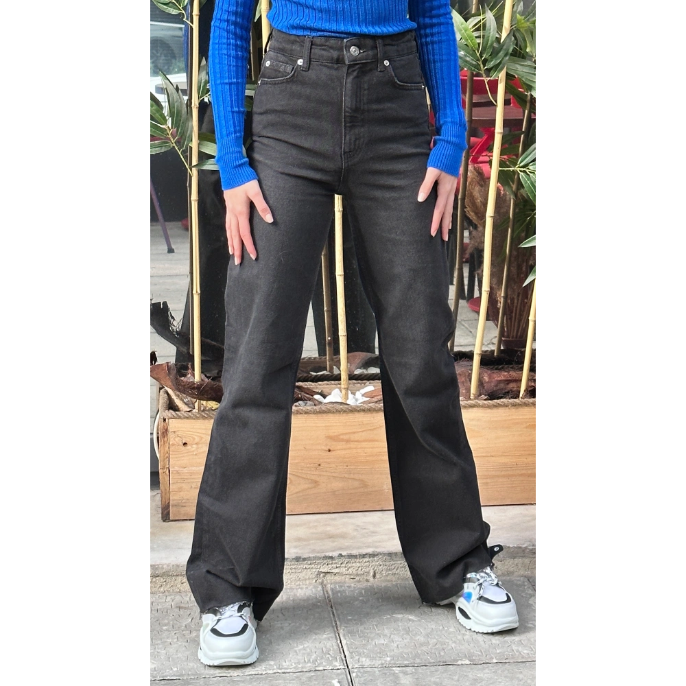 Kadın Siyah Yüksel Bel Pantolon