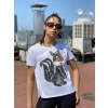 Bessie Kadın Kadi Baskılı T-shirt