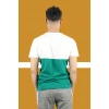 Beyaz-Yeşil Baskılı Tshirt