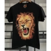 Erkek Aslan Baskılı T-shirt