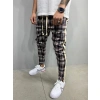 Erkek Ekose Jogger Pantolon