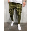 Erkek Yeşil Ekose Jogger Pantolon