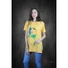 Josefina Kadın Sarı Baskılı T-shirt